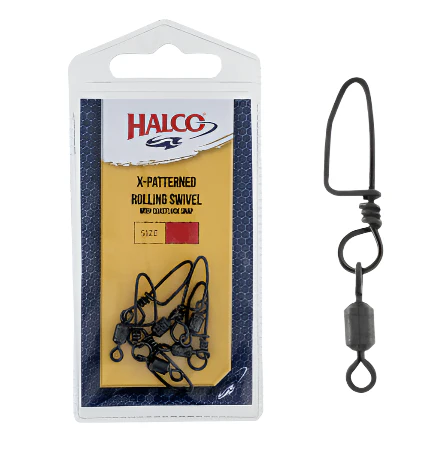 Halco X-Patterned Rolling Swivel Coastlock Snap