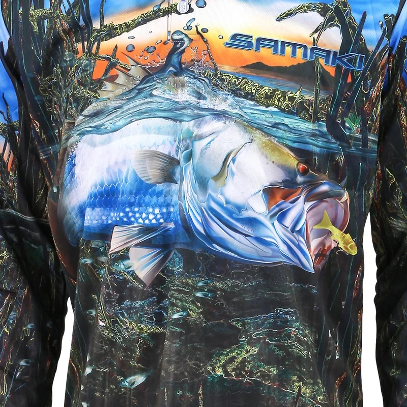 Samaki Saltwater Barra L/S Shirt - Image 3