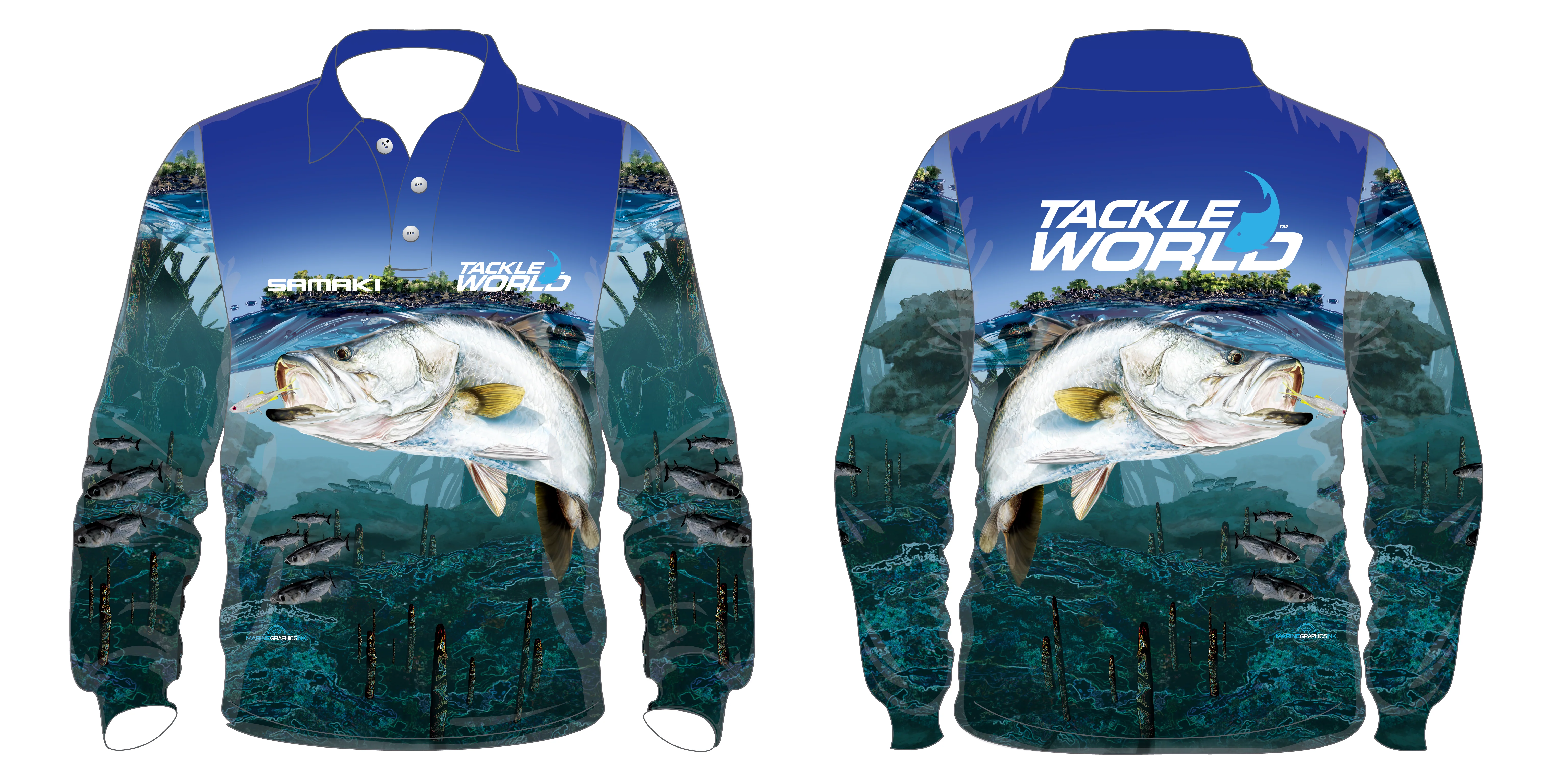 Samaki/TW Barramundi L/S Shirt - Image 3