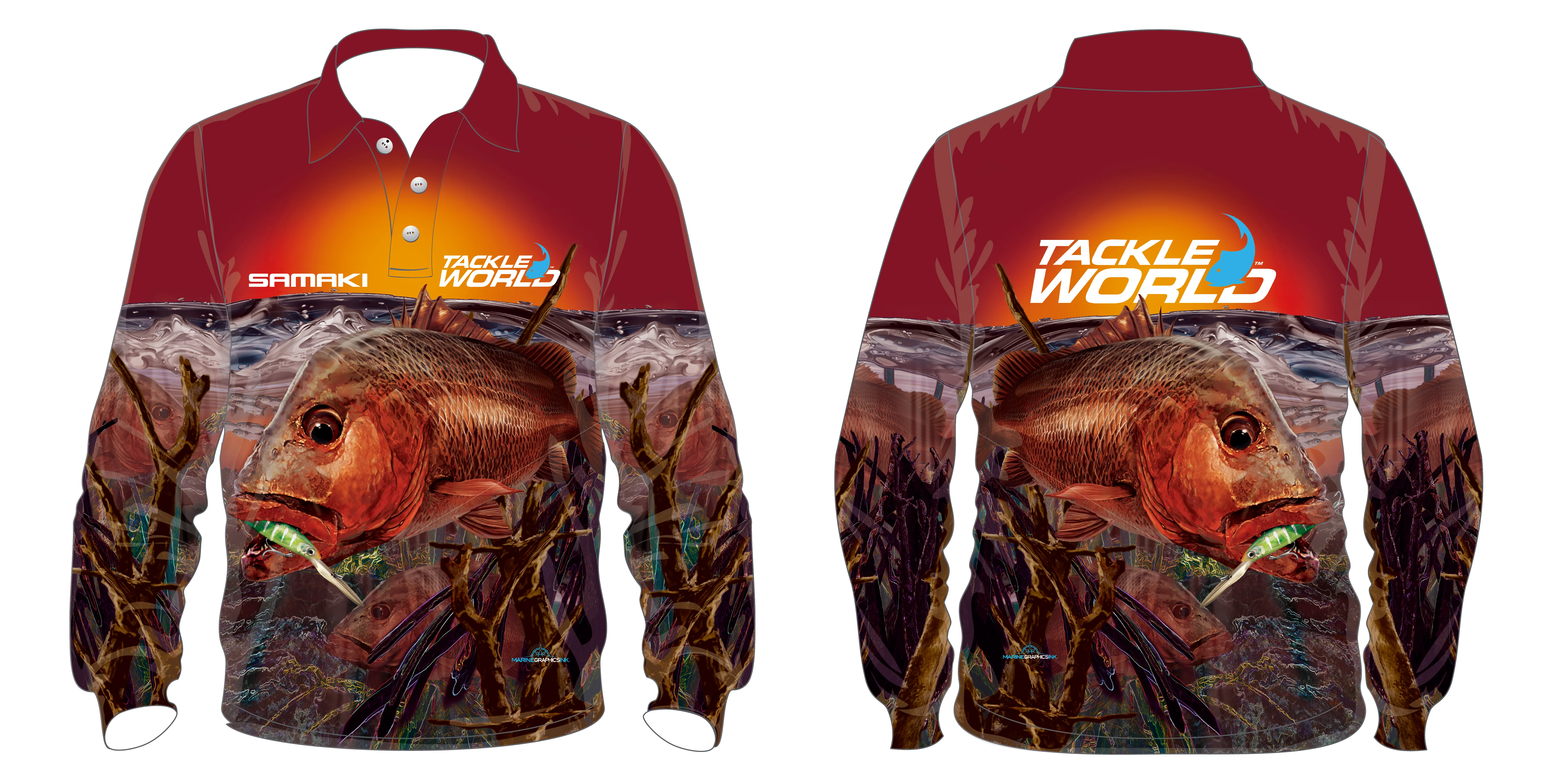 Samaki/TW Mangrove Jack L/S Shirt - Image 3