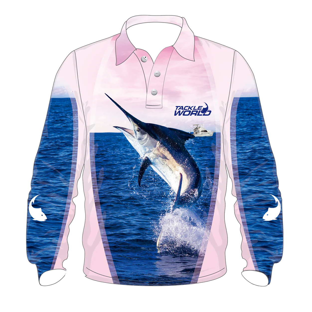 TackleWorld Fishing Shirt Girls Marlin V2